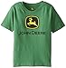 John Deere Boys' Little Short Sleeve Logo Tee, Green, 6