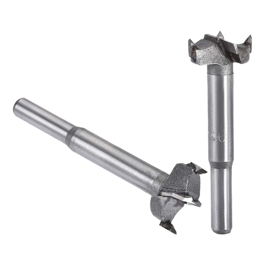 MACHSWON 2 PCS Forstner Drill Bits Tungsten Carbide Wood Hole Saw Opener Drill Bit 23mm+24mm Woodworking Drilling Boring Bit Cutter