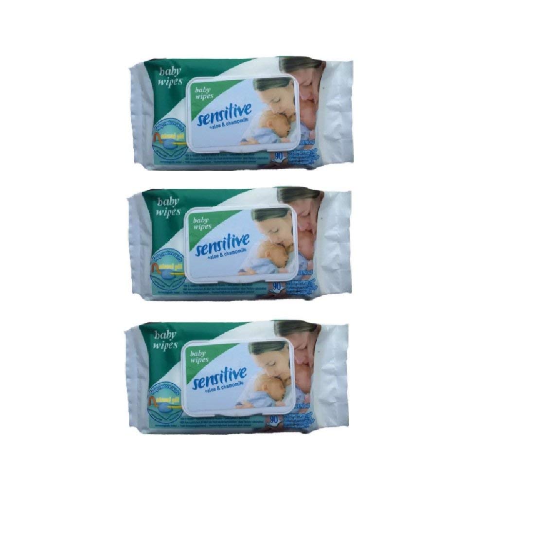 sensitive baby wipes white cotton