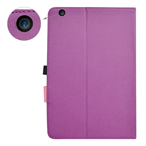 AT&T Primetime Tablet Bluetooth Keyboard Case,Mama Mouth Slim Stand PU Leather Cover With Romovable Bluetooth Keyboard For 10" AT&T Primetime Tablet,Purple