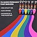 DealKits 16 Colors Paint Marker Pens for Rock Painting [Oil-Based] [Quick Dry] [Water Resistant] for Art Rock Painting Wood Glass Metal and Ceramic, Medium Tip ...