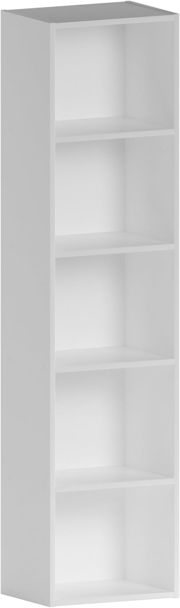 Vida Designs Oxford 5 Tier Cube Bookcase White Freestanding H132xW32xD24cm