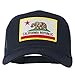 e4Hats.com California State Flag Patched Twill Mesh Cap - Navy OSFM