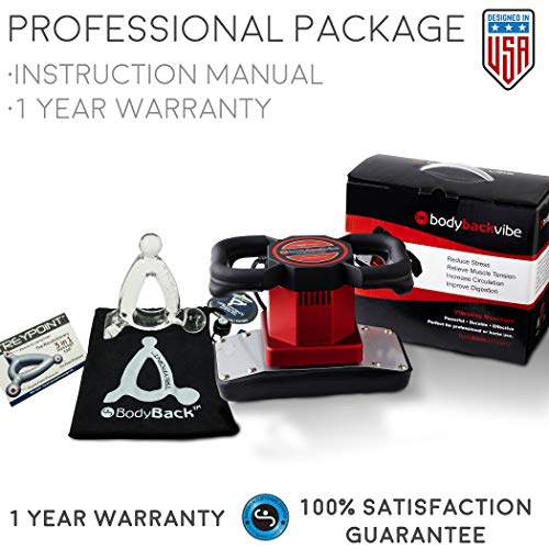 Body Back Company's Professional Massage Bundle - Vibe Dual Speed Vibrating Electric Massager & Treypoint Portable 3-in-1 Trigger Point Tool - Handheld Chiropractor & Massage Therapy Tools & Supplies