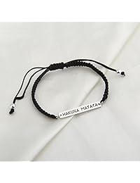 KUIYAI Hakuna Matata No Worries - Pulsera de macramé inspirada en regalo