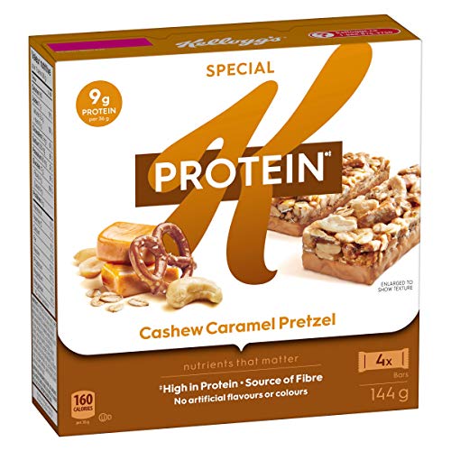 Kellogg's Special K Protein Bars Cashew Caramel Pretzel, 4ct, 144g/5.1