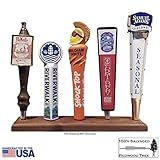 Beer Tap Display Stand - Reclaimed Redwood, Hand