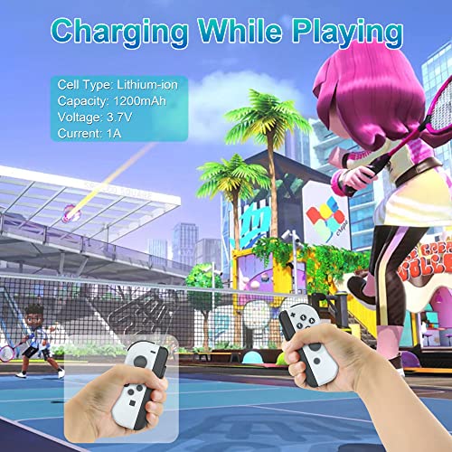 Joycon Charging Grip for Nintendo Switch, 2 in 1 JoyCon Comfort Grips
