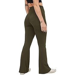 Women's Bootcut Yoga Pants with V Cut Waist, High