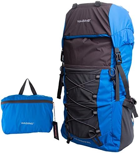 WASING 50L Ultra Lightweight Water Resistant Packable Backpack Travel Hiking Daypack