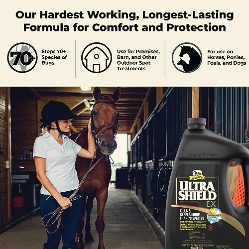 Absorbine UltraShield EX Insecticide Spray for Horses & Dogs, Kills
