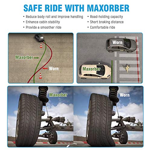 Maxorber Rear Pair Shocks Struts Compatible with Subaru Impreza 2004 to 2007