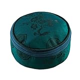 Travel Jewelry Case - Silk Jacquard (Peacock)