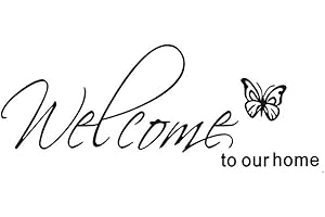 Welcome to Our Home Text Patterns Wall Stickers DIY Wall Decal Home Living Room Decoive Stickers