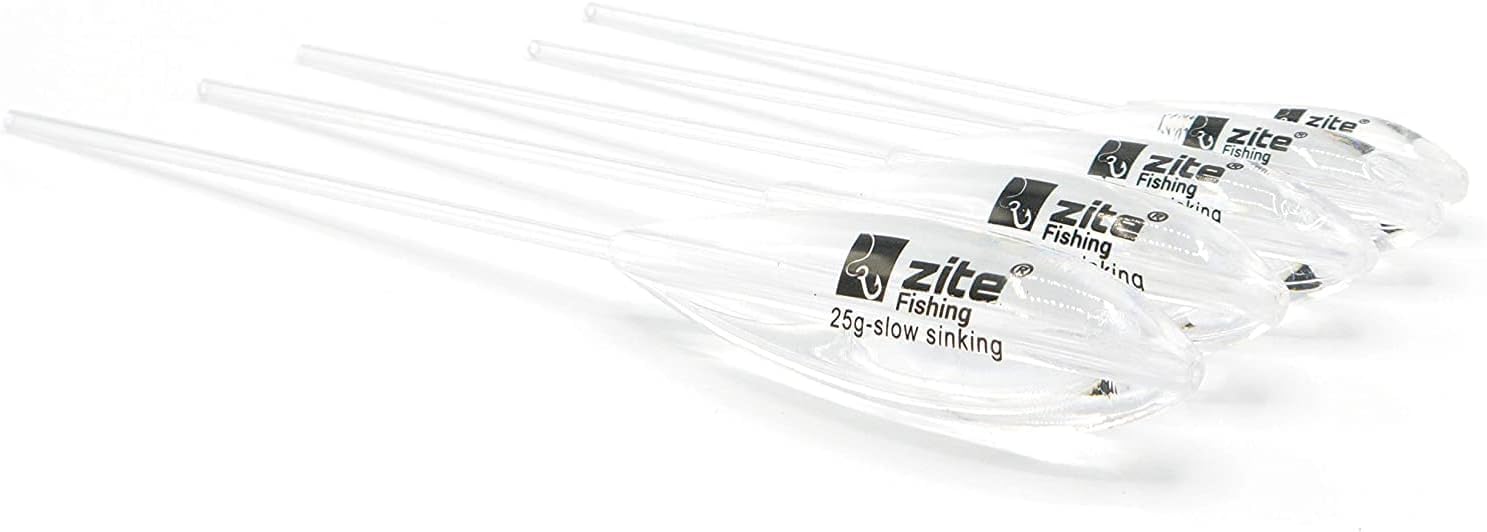 Zite Fishing Sbirolino Float Set - Trout Fishing Swimmers Slow Sinking 5 Pcs - 5-25g