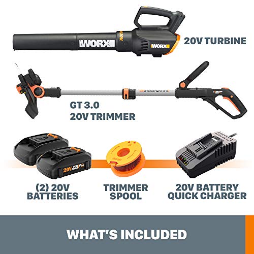 WORX GT 3.0 20V String Trimmer & Blower Revolution Combo WG928