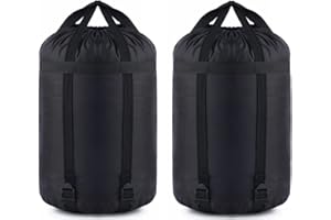 MOOCY Compression Stuff Sack, 12L/24L/45L Sleeping Bag Cover Sack Sleeping Bags Storage Stuff Sack Organizer - Great Sleeping Bags Clothes Camping Hiking Backpacking