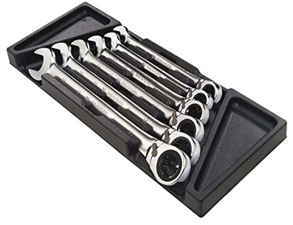 FACOM PL.653 6-Piece Metric Ratchet Combination Wrench Set (Tools not Included)