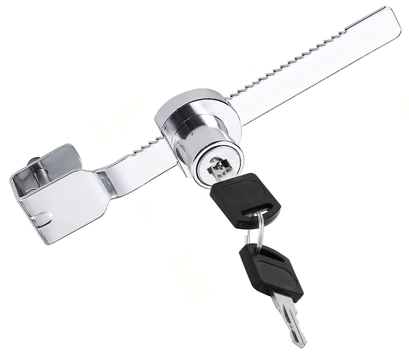 Litensh Sliding Blade Saw Locks with Key, Glass Door Reptile Vivarium Lock Terrarium Showcase Display Case Lock Ratchet Cabinet Glass Door Locks