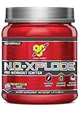 BSN N.O.-XPLODE Pre-Workout Supplement with Creatine, Beta-Alanine, and Energy, Flavor: Grape, 36 Servings