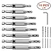 Werkzeug Self Centering Hinge Tapper Core Drill Bit Set for Woodworking, Adjustable Door Window Drill Bits with 1 Hex Key & 8 Replacement Drill Bits (5/64 - 1/4 Inches), 16 Pieces primary