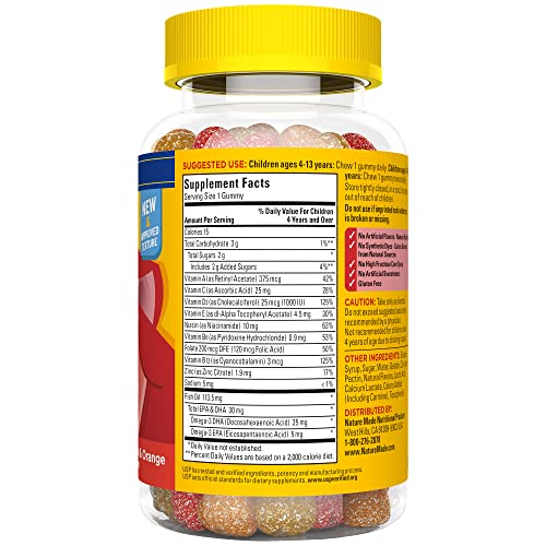 Nature Made Kids First Multivitamin with Omega3, Kids Vitamins and