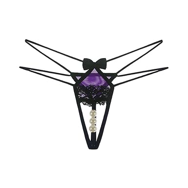 friendGG Frauen Tanga Bragas Sexy Höschen Spitze Wort Hosen Damen Slip Unterwäsche Frauen Low Rise Micro Zurück G-String Pant