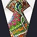 S&W SHLAX&WING Ties for Men Green Orange Luxury Necktie Extra Long Size 63