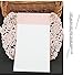 BingGoGo 30x Pearl Paper Laser Cut Invitations , For Baby Shower, Wedding, Mother's Day ,Brides Bridal Shower, Graduation Celebration, Birthday, Party Invitation,Thank You Cards (Pink)