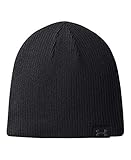 Under Armour Basic Knit Beanie, Black, One Size fits All