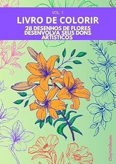 Livro É hora de colorir Vol.3: Flores