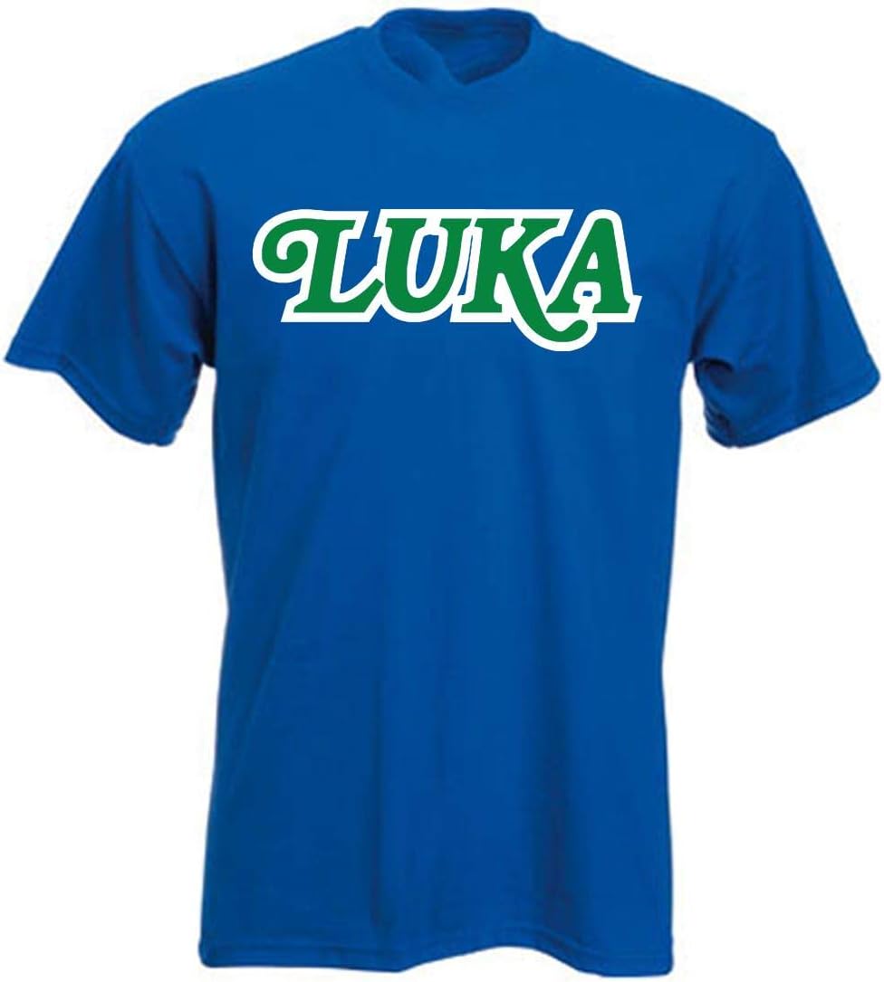 Blue Dallas Luka Old School Logo T-Shirt Adult