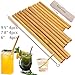 Bamboo Drinking Straws. Reusable Bamboos Straws Alternative to Plastic Kids Straws. Set of 12 Reusable Bamboo Straws with 3 Sizes 6