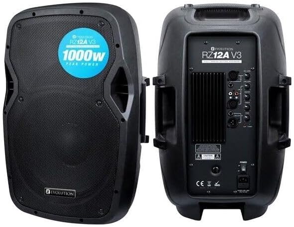 AVC Designs RZ12A V3 Portable 12 inch 1000W Active PA Speaker