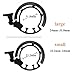 LANYI Bicycle Bell Invisible Bike Cycling Bell-Mini&Large Bicycle Handlebar Bell (Black, Large)