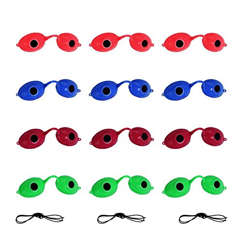 Super Sunnies Indoor Tanning Bed Eye UV Protection Glasses Goggles by USA, 12 Piece