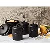 BIA-Tea-Canister-Matte-Black-Matte-Storage-Jars-Stoneware-Kitchen-Storage-Tea-Coffee-and-Sugar-Canisters-Set-Kitchen-Storage-Organisation-Available-in-White-and-Black BIA - Tea Canister - Matte Black - Matte Storage Jar - Stoneware Kitchen Storage - Kitchen Storage & Organisation…