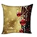 NEARTIME Pillow Case, Christmas Elk Printing Sofa Bed Home Decor Cushion Cover (C)