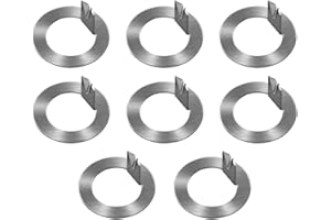 SAQXK Pack of 8 Trailer Wheel Spindle Tang Washer Fits for EZ Lube Spindle Axle 2K to 7K Replacement Spindle Tang Washer Inner Diameter 1"