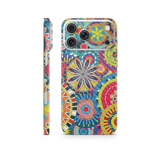 Carbon Fiber Phone Skin Compatible with Apple iPhone 17 Pro Max - Flower Wheels…
