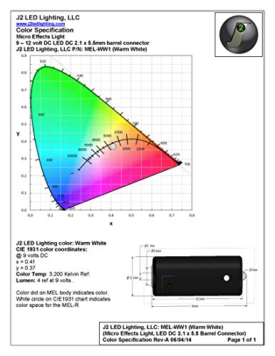 3 pack white LED micro effect light with flash blink strobe control 9 volt battery operated for props and scenery - Image 4