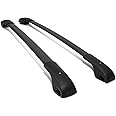 DNA Motoring XY-6004 Factory Style Matte Roof Rack Rail Cross Bar Compatible with 14-20 Jeep Cherokee, 150lbs Load Capacity