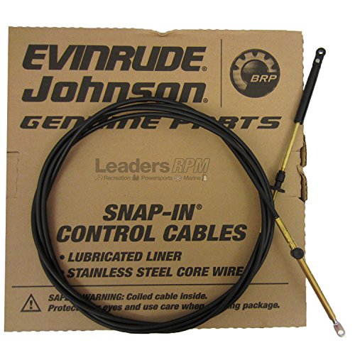 Johnson/Evinrude/OMC 12′ Remote Control Cable 173112, 0173112 12ft Snap-In