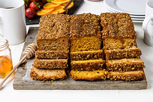 Classic Date Nut Bread, Full Flavor of Dates & Nuts, Crunchy Walnuts, Moist, Dense, Traditional Recipe in a 16 oz Loaf, Serves 8-10 - Certified Kosher