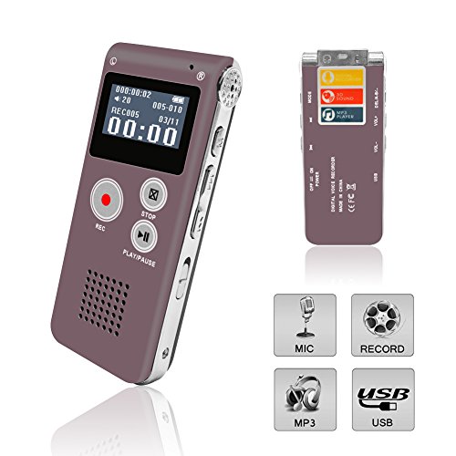 Digital Voice Recorder, Portable Recorder, Multifunctional Rechargeable
