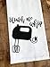 Handmade Funny Kitchen Towel - Kitchen Puns Funny Hand Towel for Baker, Watch Me Whip - 28x28 Inch Perfect for Chef Housewarming Christmas Mother’s Day Birthday Gift (Watch me Whip)