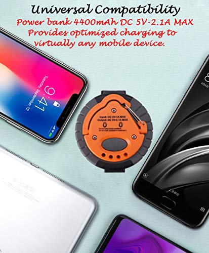 SULETAKE USB Rechargeable Camping Lantern, Waterproof Camping Lamp Flashlights, Power Bank Charger,Super Bright LED Tent Light - 7 Lighting Modes, Perfect for Hurricanes, Hiking, Riding, Fishing