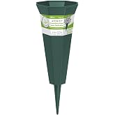 FloraCraft Affinity Plastic Cemetery Vase with Permanent Spike 4.4 inch x 12.75 inch Green