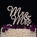 Ella Celebration Mr and Mrs Wedding Cake Topper Rose Gold Rhinestone Monogram Decoration Mr & Mrs (Rose Gold)