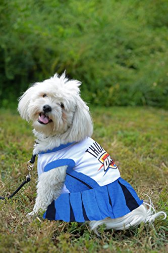 Pets First NBA Oklahoma City Thunder Dog Cheerleader Dress, Small